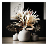80PCS Natural Dried Pampas Grass Mix Flowers Bouquet, 17.7" Fluffy Pampas Gra... Pampas Grass