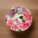 4- Shabby Chic Pink Floral Hydrangea Melamine Smooth Edge Dinner Plates 11Ó NEW Hydrangea