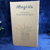 Potted Artificial Agave Plant -Alagirls (ALAFP0011) Indoor Outdoor Home Decor Green Plant