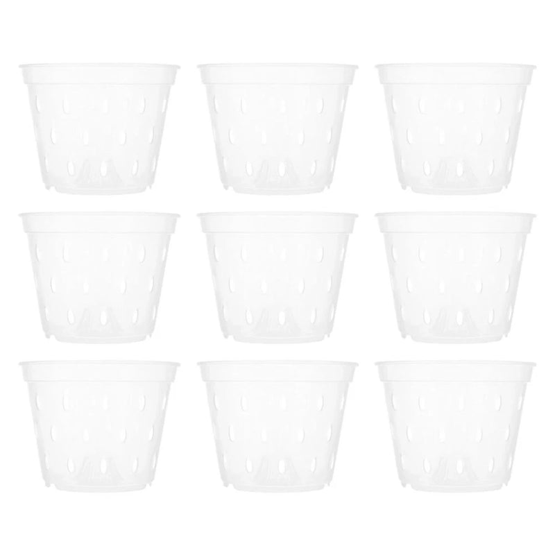 9 Pcs Pots for Orchids with Drainage Flower Planter Gardening Nursery Garden Plants