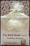 NEW Handmade 'Wedding Bouquet' Relaxing Bathbomb! Up to 5 uses! Gift boxed! 14oz Bouquet
