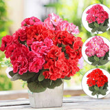 1-3pcs Artificial Silk Flowers Geraniums Bush Plants Home Outdoor Garden Decor Bouquet