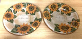 2 Dinner Plate Sunbelt Tabletops Lifestyles Unlimited Sun Flower Sunflower Sunflower