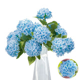 13‰۝ Artificial Hydrangea Flowers Faux Hydrangea Bouquet with 7 Head 3.15‰۝... Hydrangea