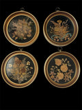 Set of 4 Framed Pressed Flower Art/Wall Decor Dried Flower