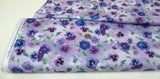 Timeless Treasures quilt-craft fabric PANSY BOUQUET lilac 2 yds (cd-3752) Floral Bouquet