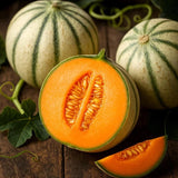 25+ CHARENTAIS MELON / CANTALOUPE -- SWEET -- HEIRLOOM -- ORGANIC --------- RARE Garden Plants