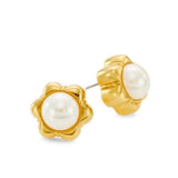 (NIB) LELE SADOUGHI - Faux Pearl Carnation Stud Earrings Carnation