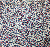 Calico Print BTY Schwartz Liebman Cranston Print Works Floral Ivory Red Blue Flowering Plants