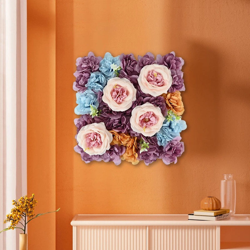 wedding Autumn peony rose hydrangea simulation flower wall wedding background Hydrangea