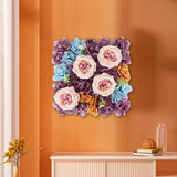 wedding Autumn peony rose hydrangea simulation flower wall wedding background Hydrangea