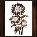 15x12 Inch Large Sunflower Painting Stencils Flower Template for Fence Garden Sunflower