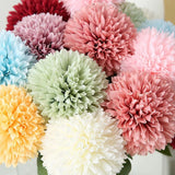 Chrysanthemum Ball Lifelike Simulation Decor for Homes and Events Potted Flower Hydrangea