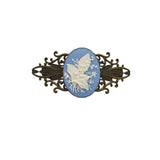 Vintage Cameo Lily Flower Hair Barrette. Lily