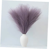Pampas Grass Decor, Fluffy Faux Pampas Grass 6 Stem 18"/45cm Pompous Grass Pampas Grass