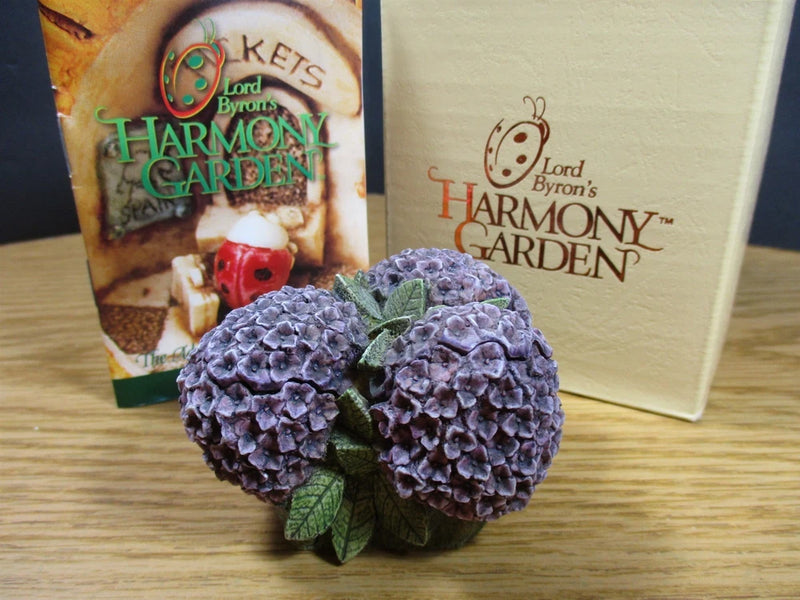 Harmony Kingdom Hydrangea HGHY Marble Resin Box Figurine Lord Byron's Garden Hydrangea
