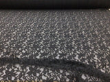 Embroidered Stretch Lace Apparel Fabric Sheer Metallic Floral Black ZZ112 Flowering Plants