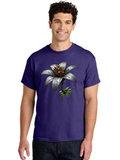 Lily-Graphic Mens Graphic Tee, 100% Cotton, Casual Summer Wear Lily