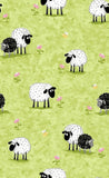 Susybee LAL THE LAMB Meadow Pink Flwr Quilt Fabric Sold by 1/2 yd #20049-830 Flowering Plants