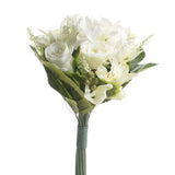 Elegant Cream Artificial Rose, Hydrangea and Alstromeria FLoral Bouquet Per Hydrangea