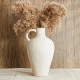 White Ceramic Vase BlossoME 12ÓH Large Pottery for Flowers Pampas Grass,Bo Pampas Grass