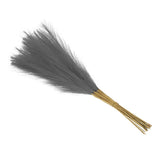 Faux Pampas Grass Fake Pampas Grass Decor, 21"/55cm / Dark Gray / 20 Pcs Pampas Grass