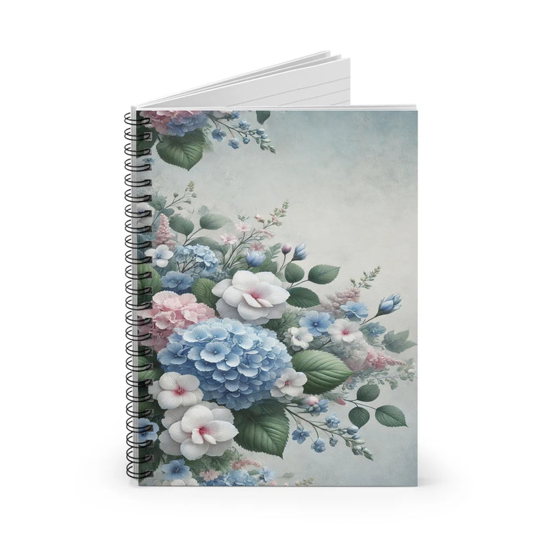 Blossom Serenity: Hydrangea & Floral Elegance Notebook Hydrangea
