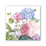Michel Design Works Wild Hydrangea Floral 20 Triple-Ply Paper Cocktail Napkins Hydrangea