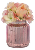 Ganz E9 Wedding Home Decor Peach Peony Antique Glass Arrangement 6in GF0032 Peony