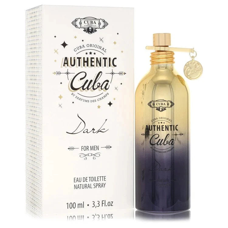 Cuba Authentic Dark by Fragluxe Eau De Toilette Spray 3.3 oz for Men EDT
