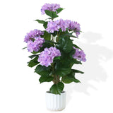31inch Artificial Purple Hydrangea Flowers Potted Plant for Indoor & Outdoor ... Hydrangea