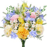 Artificial Flowers Carnations 14.96" Faux Spring Wildflowers Flowers Fake Car... Carnation