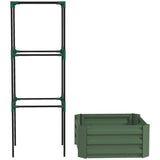 Garden Bed Flower Shelf Wood Planter Box Elevated Flower Bed Garden Plants