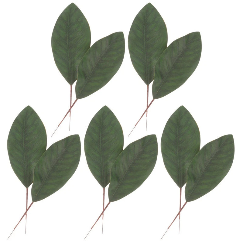 10 Pcs Green Cloth Leaves Decor Wedding Signature Floral Arrangement Accessory Green Plant