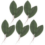 10 Pcs Green Cloth Leaves Decor Wedding Signature Floral Arrangement Accessory Green Plant