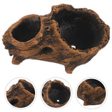 Stump Log Cement Flower Planters Garden Succulent Container Retro Bonsai Garden Plants
