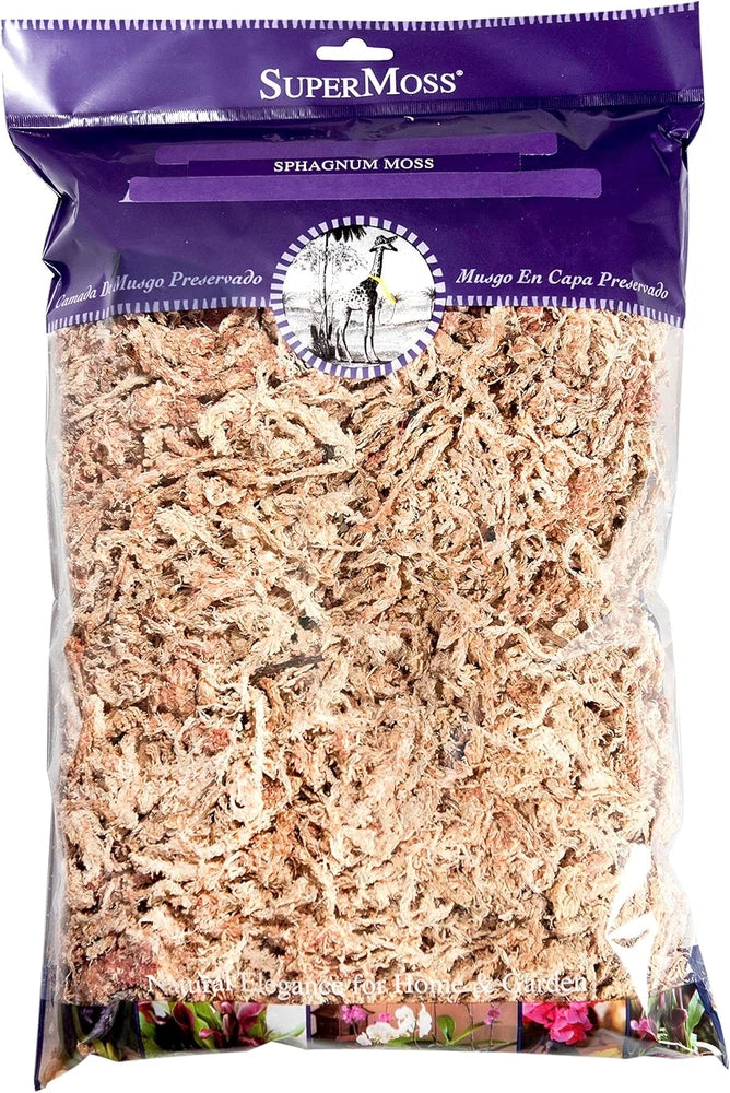 (22301) Orchid Sphagnum Moss Dried, Natural, 8Oz Orchids