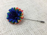 1.75" Carnation Lapel "Pride" Silk Lapel Pin - Men's Lapel Pin Made in USA Carnation