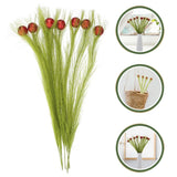 16 Pcs Artificial Plants Faux Pampas Grass Decor Reeds Decoration Green Plant