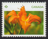 LILY, DAYLILIES = Canada 2012 #2526a MNH stamp from Souvenir Sheet Lily