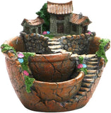 Charming Fairy Garden Pot for Succulents with Sweet House Planter Decor Garden Plants