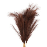 37.8in Pampas Grass Decor, 7 Pcs Artificial Pampas Grass Bulk, Dark Brown Pampas Grass