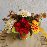Classic Autumn Flower  floral Centerpiece Fall Thanksgiving Table Arrangement Sunflower