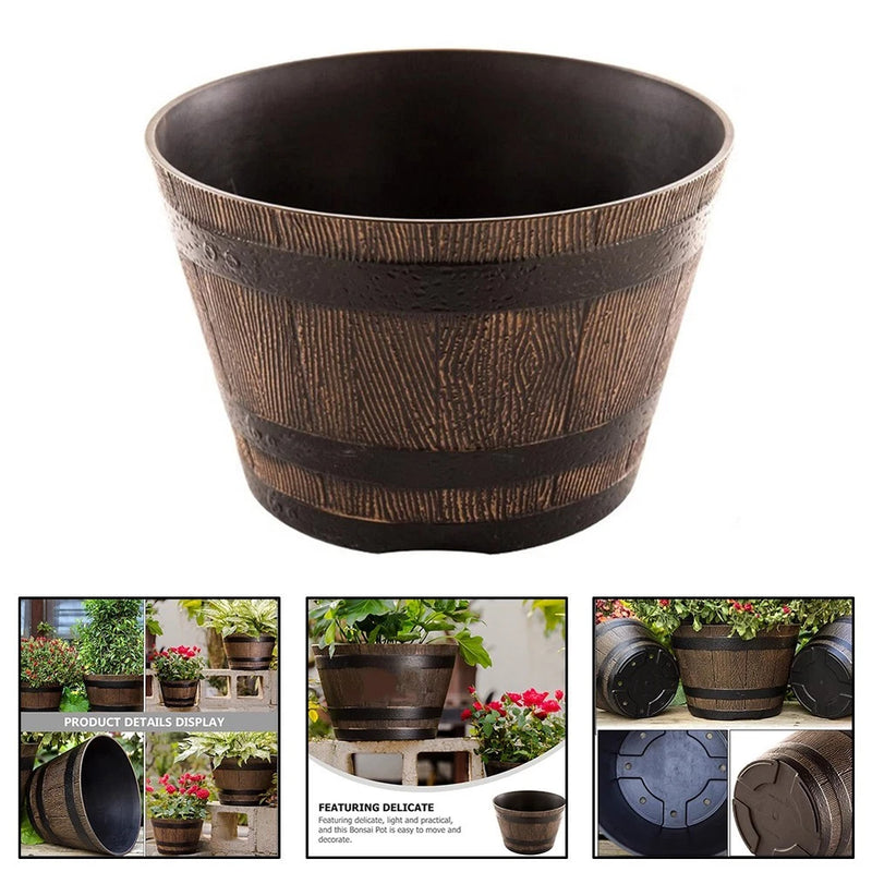 Add a Fresh and Romantic Touch with our Garden Whiskey Bucket Flowerpot Garden Plants