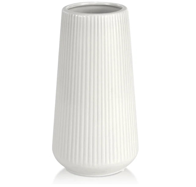 White Ceramic Vase Small Cute Flower Vase for Pampas Grass Home Living Room Pampas Grass