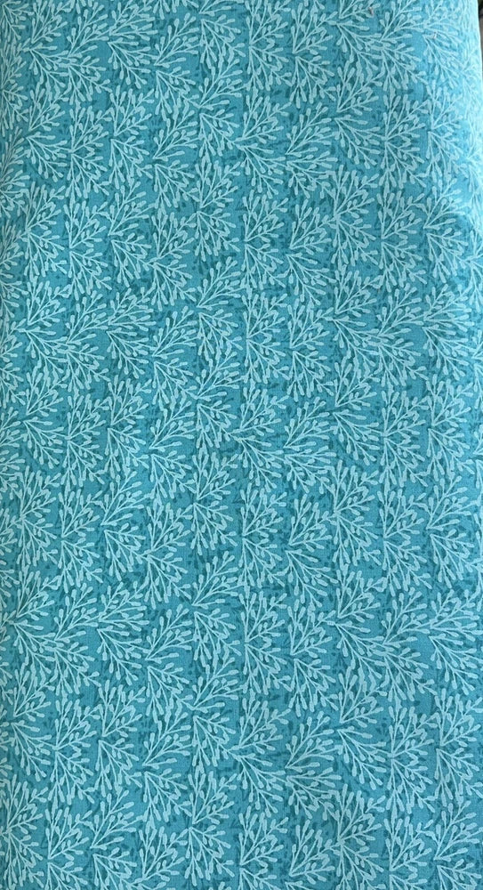 108" Whimsy Aqua Wide Backing# 3050 7277 470 from Wilmington Sold by the Yard Flowering Plants