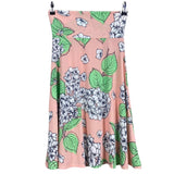 LuLaRoe NEW Azure Hydrangea Floral A-Line Skirt XL Pastel Pink Green Jersey Knit Hydrangea