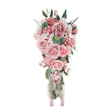 Romantic Tossing Bouquet Party Cascading Bridal Bouquet Rose Flowers Bunch Bouquet