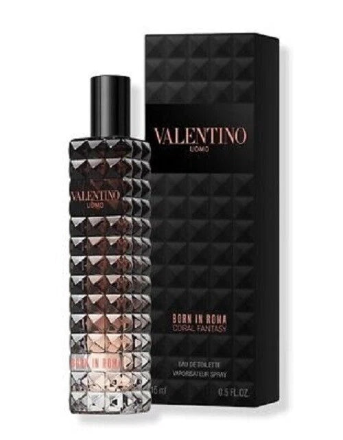 Valentino Uomo Born In Roma Coral Fantasy EDT 15ml/ 0.5oz Exprtn 2027 Sealed Box EDT