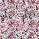 Blue Chickadee On Blossom Tree Timeless Treasures BTY  44 Inches Wide Flowering Plants